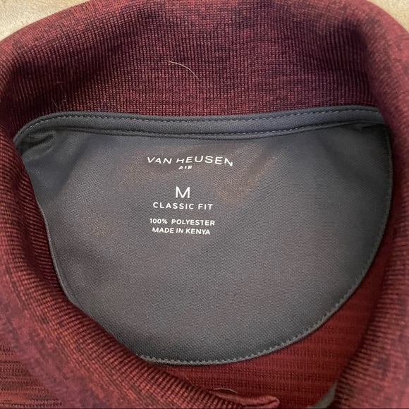 Van Heusen Polo Shirt :: Golf :: Classic Fit Medium : Maroon - Picture 3 of 4